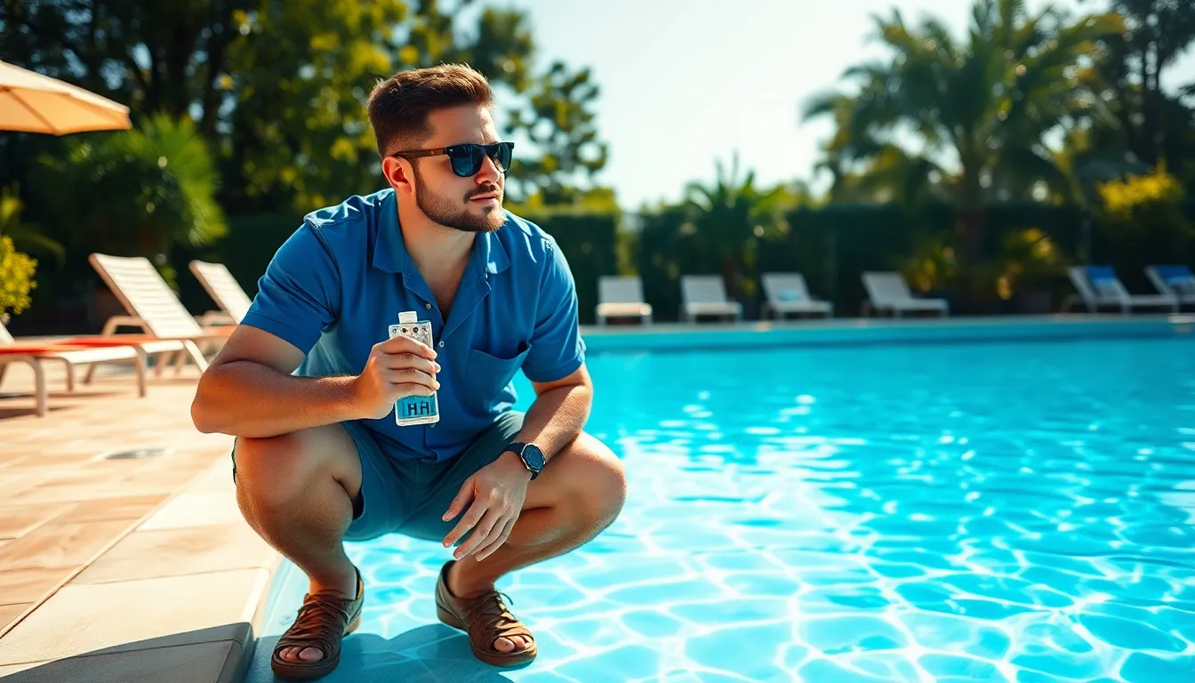 Pool pH balance