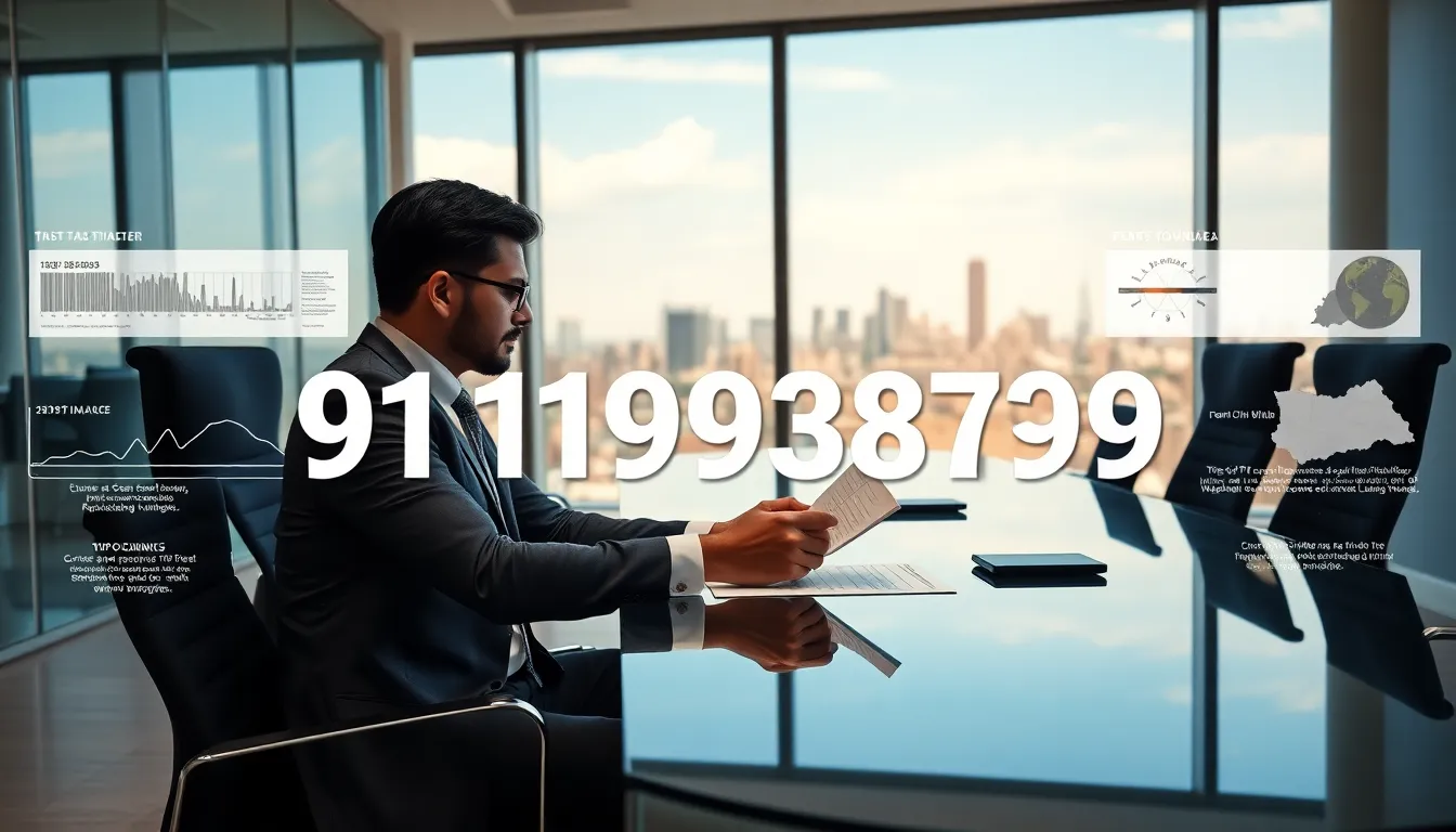 analyst in a modern office discussing the significance of numbers.