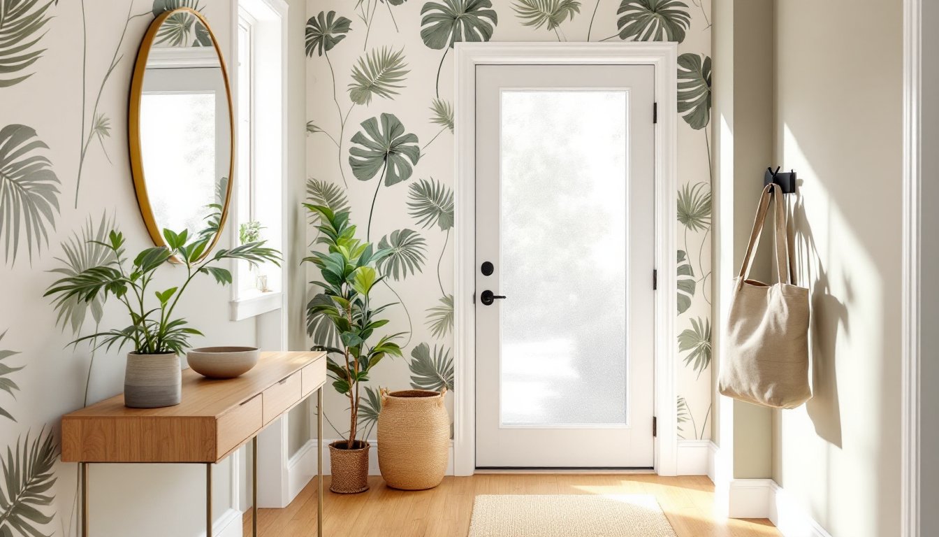 entryway wallpaper ideas